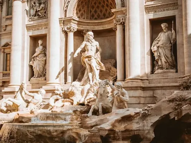 The Trevi Fountain in Rome